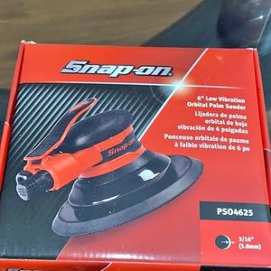 Snap on. Brand new in box. 6in palm sander